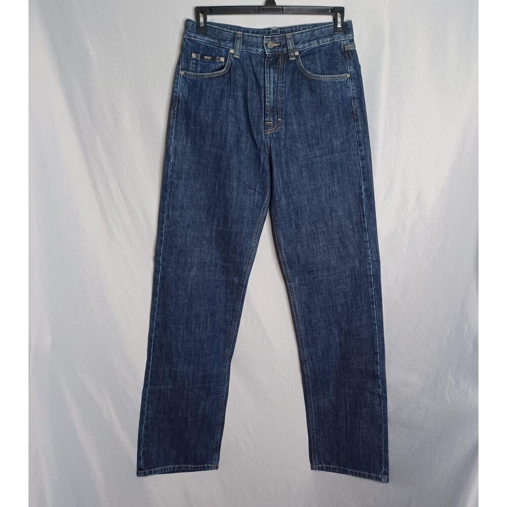 Hugo Boss Jeans Mens 32x34 Blue Alabama Straight Leg Casual Western Cowboy Retro
